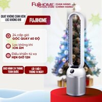 Quạt không cánh kèm lọc không khí FUJIHOME Nhập Khẩu, quạt tháp điều khiển từ xa, 24 chế độ gió không ồn gia đình