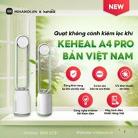 Quạt không cánh kiêm lọc khí Keheal A4 Pro (Bản Việt Nam 2024) – Lõi lọc Hepa H13 tăng khả năng lọc khí, UV khử khuẩn, ion âm