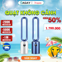 Quạt Không Cánh tích hợp máy lọc không khí thông minh, Quạt hơi lạnh cung cấp Ion, màn hình cảm ứng điều khiển từ xa