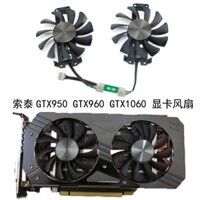 Quạt làm mát Card đồ họa ZOTAC ZOTAC GTX950 GTX960 GTX1060 ddr5 hoàn toàn mới GA81S2U