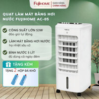 Quạt làm mát hơi nước nhỏ gọn AC-05 Nhập Khẩu FUJIHOME quạt điện cây điều hòa làm mát nhanh đối lưu