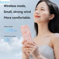 Quạt làm mát LACYES, 180° Quạt USB di động gấp xoay, Đồ dùng mùa hè có màn hình LED và dây đeo cổ Quạt điện cầm tay tốc độ 4 bộ dành cho học sinh