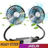 Quạt làm mát lưng ghế ô tô 3 tốc độ Sạc USB Quạt hai đầu làm mát gió xoay 360 độ làm mát cổ cho phụ kiện ô tô mùa hè [Jaelin.vn]