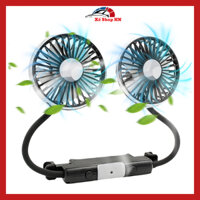 Quạt làm mát lưng ghế ô tô có đèn xoay 360 Quạt ô tô mạnh mẽ Quạt hai đầu f310