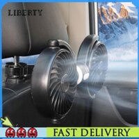 Quạt làm mát lưng ghế ô tô hai đầu Quạt làm mát cổ xoay 3 tốc độ USB 360