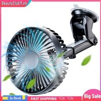 Quạt Làm Mát Ô Tô 12V / 24V USB Hút Kính Chắn Gió Để Bàn Quạt 3 Tốc Độ Tự Động Làm Mát