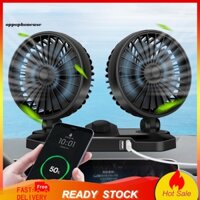 Quạt làm mát ô tô oppophoneuse Tiếng ồn thấp Gió mạnh 12V / 24V 360 Máy làm mát không khí ô tô xoay được cho Van
