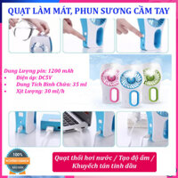 Quạt làm mát phun sương cầm tay mini iEGrow Mini Cooling Replenishment Fan Máy làm mát tạo ẩm cầm tay Chọn Loại quạt mini nào tốt - Bảo hành uy tín 1 đổi 1