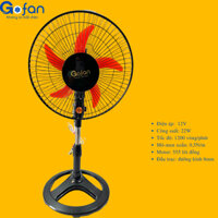 Quạt lỡ 12V kẹp bình ắc quy vô cấp-25w-GOFAN--mô tơ 555-5 cánh-30cm-lồng 35cm-cao 85cm
