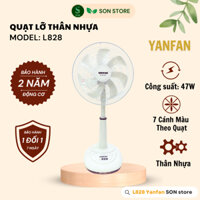 Quạt Lỡ L828 YANFAN Thân Nhựa, Động Cơ Dây Đồng 100%, 47W 4 Màu Sắc Lựa Chọn.