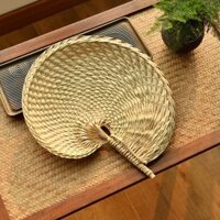 Quạt lòng bàn tay cổ điển Việt Nam Mùa hè Cổ phong cách mới Quạt Plantain cổ điển Lá cọ Quạt mùa hè quay tay Việt Nam Quạt lòng bàn tay cổ điển Mùa hè Phong cách mới Quạt Plantain Retro Lá cọ Quạt mùa hè 3.14