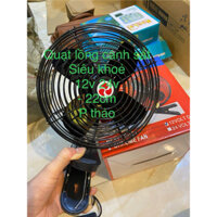 quạt lồng cánh sắt 12v 24v có chân cắm tẩu đường kính lồng 22cm 12v 24v siêu  khỏe , siêu  mát