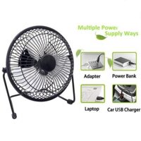 Quạt lồng sắt 3 cánh USB mini Fan Lileng-819 loại lớn 20cm