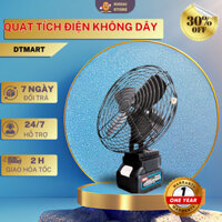Quạt Lòng Sắt Tích Điện Pin 21V Để Bàn Phổ Thông Kích Thước 8 Inch, Chất Liệu Thép Kèm Pin