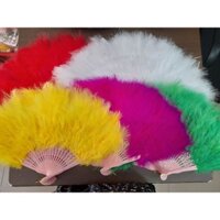 Quạt lông ( tặng kèm 1 dây tua rua đỏ).