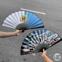 Quạt lụa cầm tay Argentina _ TMH-LN001