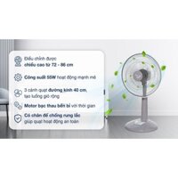 Quạt lửng Asia 3 cánh VY358990 công suất 55W,3 mức gió, motor  Bạc thau,3 cánh - 40 cm