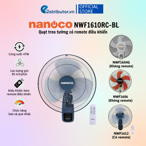 Quạt lửng Nanoco NWF1610RC