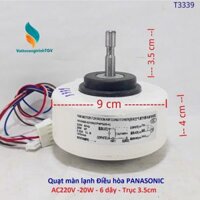 Quạt màn lạnh Điều hòa PANASONIC-FUNIKI - 6 dây - AC220V - 20W -Trục 3.5cm