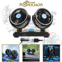 Quạt mát mùa hè tự động RONXMOR MỚI 360° Xoay Thiết Bị Thông Gió Hai Đầu Tốc Độ Biến Đổi Mùa Hè Có Thể Điều Chỉnh Tiếng Ồn Thấp Làm Mát Không Khí