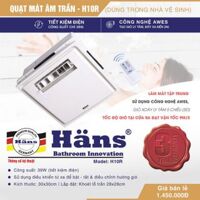 Quạt mát nhà vệ sinh âm trần điều khiển từ xa Hans – H10R