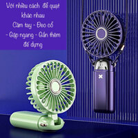 Quạt máy cầm tay mini 6000mah quạt cầm tay sạc pin động cơ êm ái ít tiếng ồn sử dụng liên tục 6 tiếng cho ngày hè