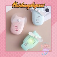 QUẠT MÈO PHUN SƯƠNG CẦM TAY ĐỂ BÀN - Quạt Mini Tích Điện Phun Sương Hơi Nước Tạo Ẩm Hàng cao cấp
