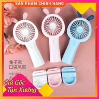 QUẠT MILI CẦM TAY CÓ ĐẾ ĐỂ ĐIỆN THOẠI