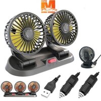 Quạt mini 5V, 12v, 24v xoay 360 tiện ích trên ô tô, xe hơi, bàn làm việc