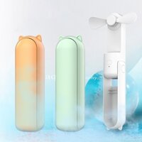 Quạt mini cầm tay đa năng kèm pin sạc dự phòng tiện dụng , Quạt tích điện mini tiện lợi HZ001 pin 1200mAh -dc4772