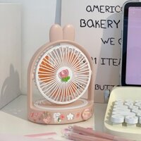 Quạt Mini Cầm Tay Để Bàn Sạc USB Tiện Dụng