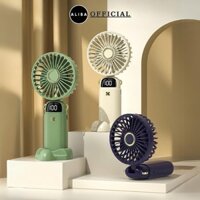 Quạt Mini Cầm Tay Để Bàn Tích Điện 5 Chế Độ Alisa Phù Hợp Nhân Viên Văn Phòng Trẻ Nhỏ Học Sinh
