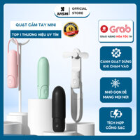 Quạt Mini Cầm Tay Gấp Gọn DELADEP, Quạt Mini Tích Điện, 3 Chế Độ Gió Làm Mát, Tích Hợp Cổng Sạc Điện Thoại QCT05