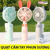 Quạt Mini Cầm Tay Phun Sương Cao Cấp - Quạt Hơi Nước Cầm Tay Tiện Lợi ( Màu Ngẫu Nhiên )