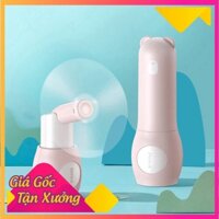 Quạt mini cầm tay sạc dự phòng 2000mah Baseus A02 chính hãng hình gấu