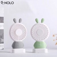 Quạt mini cầm tay tai thỏ cực mát