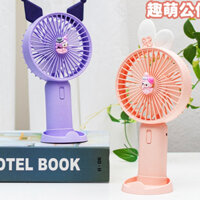 Quạt Mini Cầm Tay tích điện dung lượng pin lớn, siêu mát, cổng sạc USB, tiện lợi khi đi học đi chơi