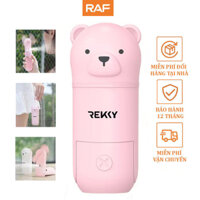 Quạt mini cầm tay tích điện hơi nước sạc pin gập gọn REKKY thuận tiện cho di chuyển - LOẠI GẤU CUTE - YOICE