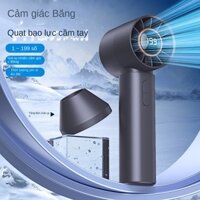 Quạt mini cầm tay tốc độ cao mới, có thể sạc lại qua USB, quạt turbo không cánh4200mah 6小时续航
