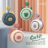 Quạt mini cầm tay xinh xắn, quạt mini đeo cổ tiện lợi, quạt mini sạc điện thiết kế dễ thương đa màu sắc