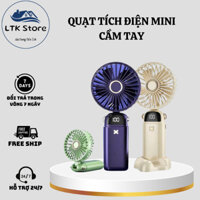 Quạt Mini Cầm Tay,Để Bàn kiêm Giá Đỡ Điện Thoại Vô Cùng Tiện Lợi(LTK Store)