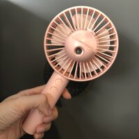 Quạt mini chính hãng Calibra CQ-F001 - quạt cầm tay phun sương - Hồng