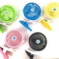 Quạt Mini Để Bàn Hoặc Kẹp Bàn F168 3 Tốc Độ Gió, Quạt Sạc Tích Điện Đa Năng Nhỏ Gọn, Nhiều Màu Sắc, Kẹp Nôi Em Bé