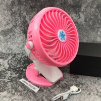 Quạt Mini Để Bàn Kẹp Bàn F186 3 Tốc Độ Gió, Quạt Sạc Tích Điện Đa Năng Xoay 360 độ, Kẹp Xe Đẩy, Kẹp Nôi Em Bé