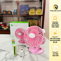 Quạt Mini Để Bàn Quạt Dp 7608 Tích Điện Kích Thước Nhỏ Gọn, Độ Bền Cao