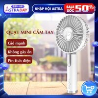 Quạt mini để bàn, quạt USB tích điện cầm tay CTFAST - M109  Thiết kế thông minh 3 tốc độ làm mát, chất liệu cao cấp bền bỉ, điều chỉnh 360 độ, không gây ồn, pin sạc 1200mah, dễ dàng mang theo sử dụng - hàng chính hãng - Trắng-Model 2022 - Trắng
