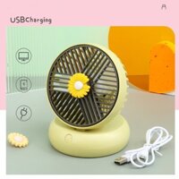 Quạt Mini Để bàn, Sạc Tích Điện, nhỏ gọn
