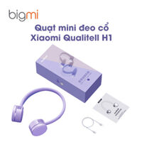 Quạt mini đeo cổ Xiaomi Qualitell H1 khung dẻo êm xoắn 360 độ