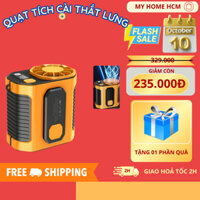 Quạt Mini Đeo Thắt Lưng F83 Giúp Làm Mát Hạ Nhiệt Cơ Thể, Quạt Kẹp Hông Dung Lượng Pin 5000mAh Tiện Ích Đa năng