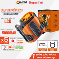 Quạt Mini Đeo Thắt Lưng F83 Giúp Làm Mát Hạ Nhiệt Cơ Thể, Quạt Kẹp Hông Dung Lượng Pin 5000mAh Tích Hợp Sạc Dự Phòng USB